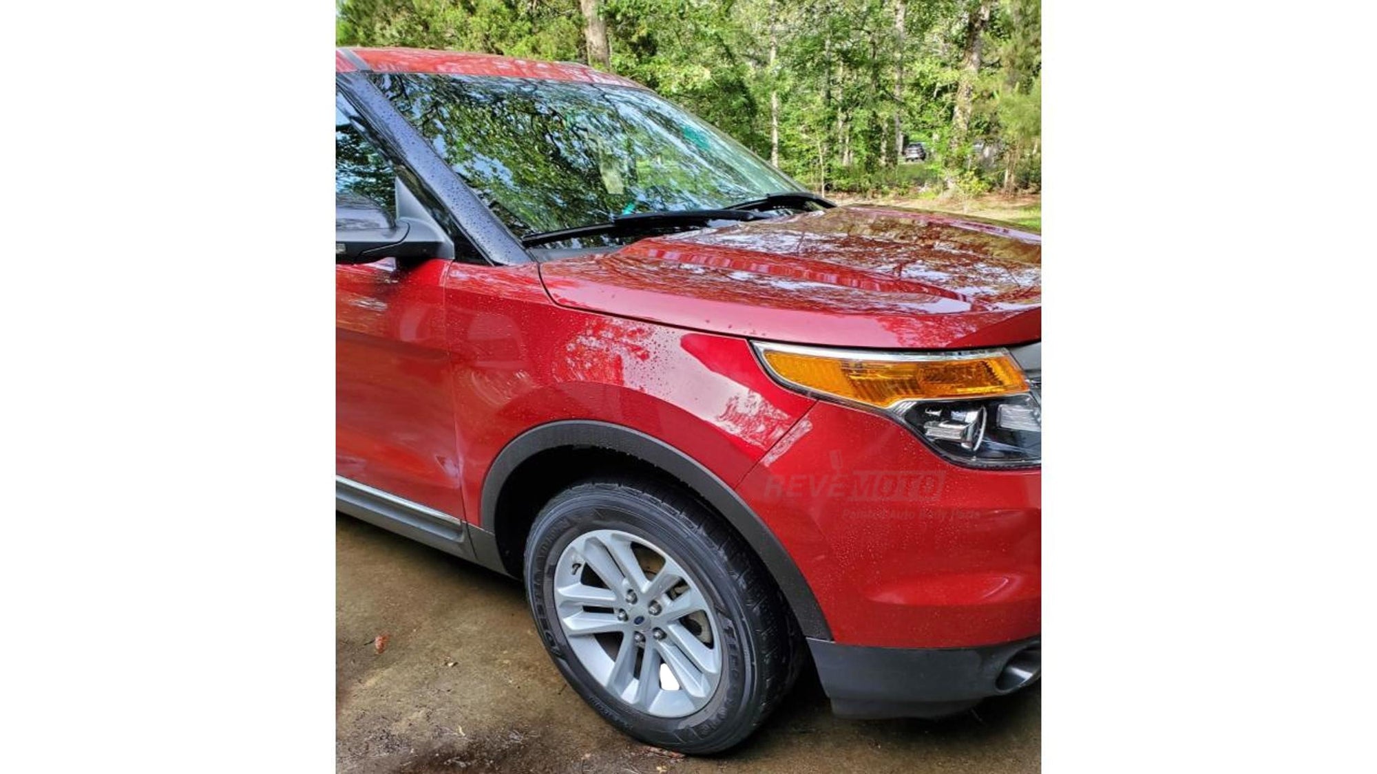 2011-2015 Ford Explorer Front Bumper Painted (WITHOUT: Park Assist Sensor Holes) Ruby Red Metallic (RR) BB5Z17D957APTM FO1014109