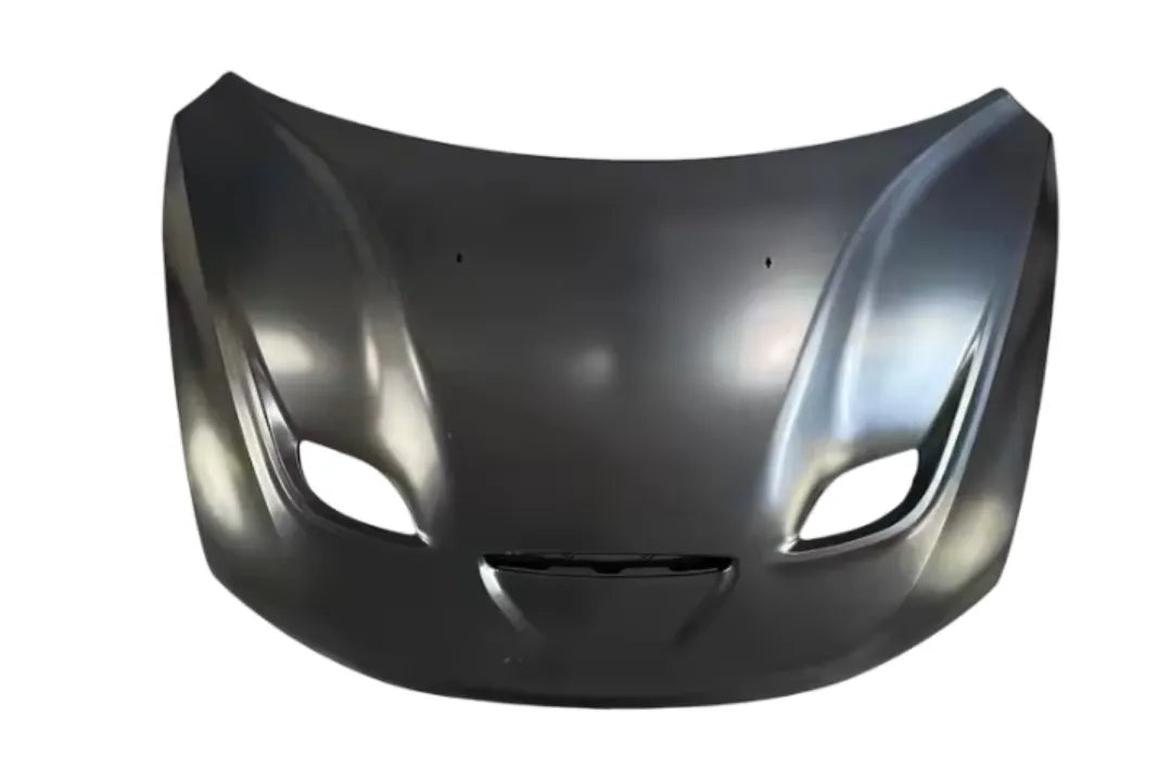 Aluminum SRT Style Hood For 2011-2023 Dodge Durango – New Replacement With Scoops & Heat Shield, Primed
