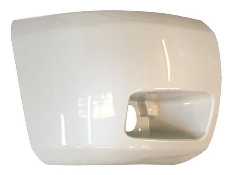 2010 Chevrolet Silverado Passenger-Side Front Bumper End Cap (With Foglight Hole) Painted White Diamond Pearl (WA800J)