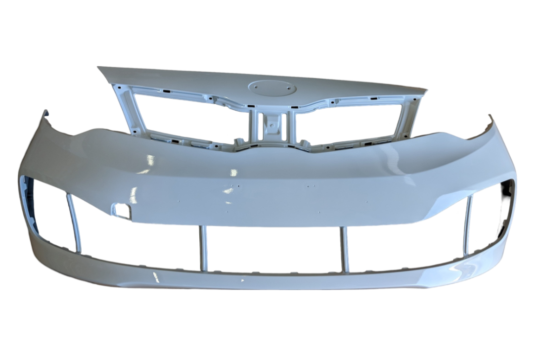 2012-2015 Kia Rio Front Bumper Painted (Sedan Models) Clear Whte (1D/UD) 865111W000 KI1000159 ReveMoto Painted Auto Parts Replacement