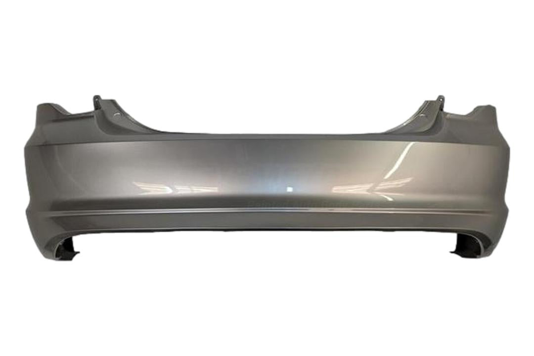 2010-2012 Ford Fusion Rear Bumper Painted Ingot Silver Metallic (UX) / w/o Park Assist Sensor Holes AE5Z17K835AAPTM FO1100649