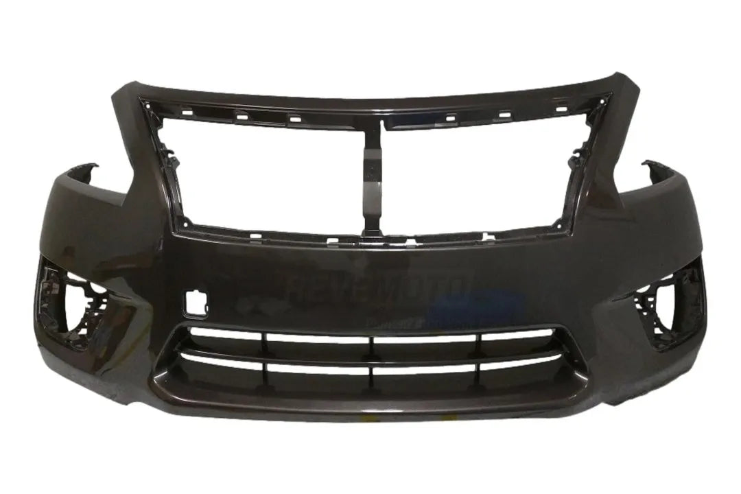 Painted Front Bumper Cover for 2013-2015 Nissan Altima  Tobacco Metallic (CAJ) 620223TA0H NI1000285 ReveMoto Painted Auto Parts Replacement