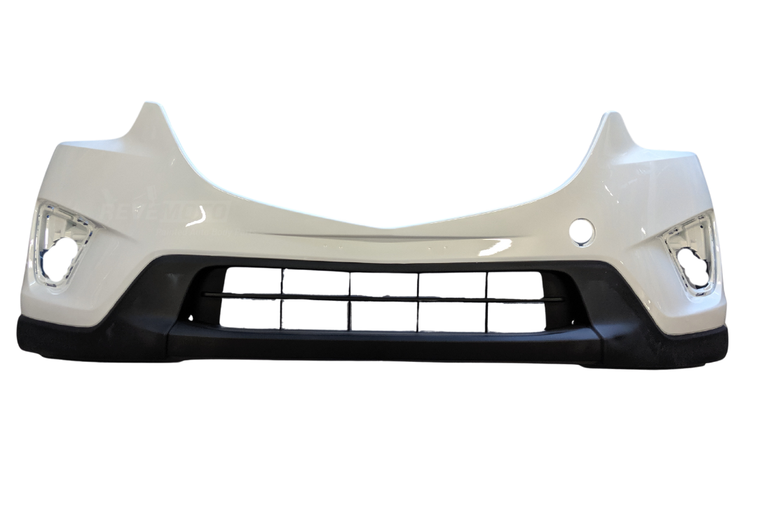 2013-2016 Mazda CX-5 Front Bumper Painted Crystal White Pearl (34K) KD4550031BB MA1000236 ReveMoto Painted Auto Parts Replacement 