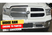 2013-2018 Dodge Ram 1500 Chrome to Painted Grille Conversion