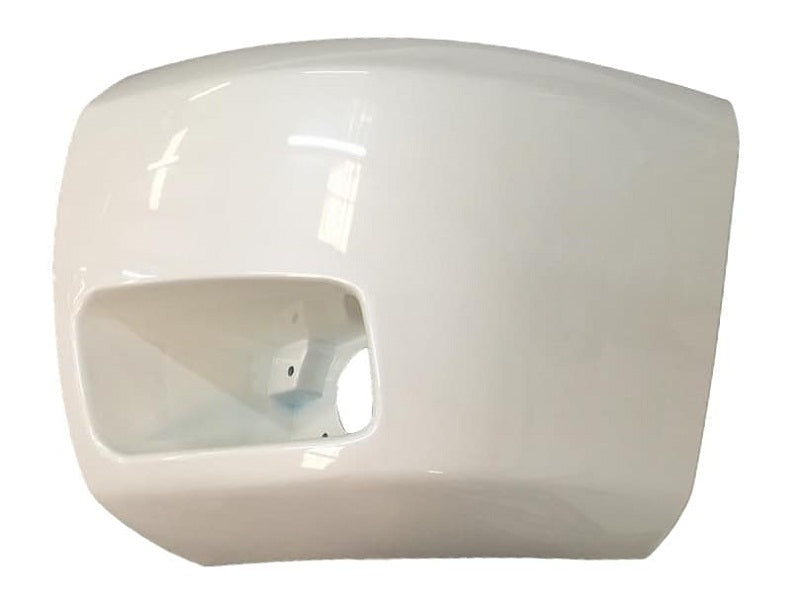 2007 Chevrolet Silverado Driver Front End Cap Painted White Diamond Pearl (WA800J), With Foglight Hole