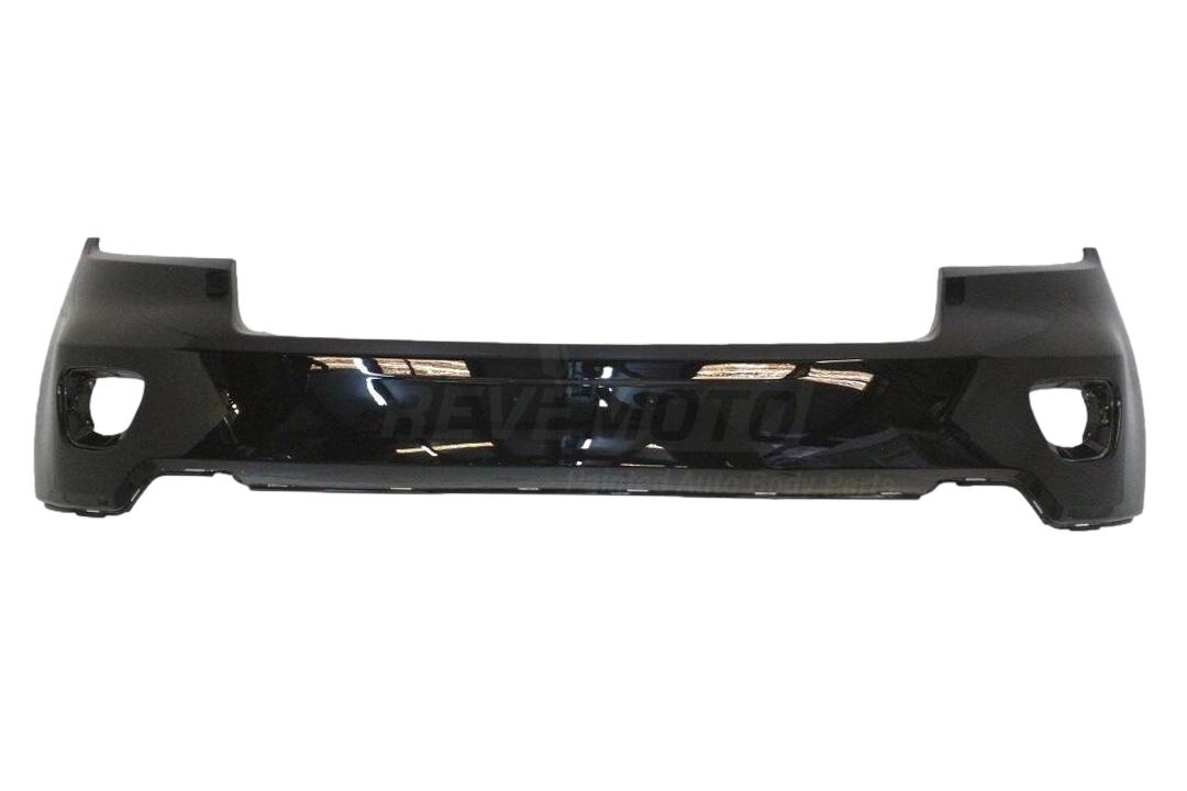 2011-2013 Jeep Grand Cherokee Front Bumper Painted (Upper)_WITHOUT: Head Light Washer Holes, Park Assist Sensor Holes, Chrome Insert_Black_PX8_ 68078268AB_ CH1000979