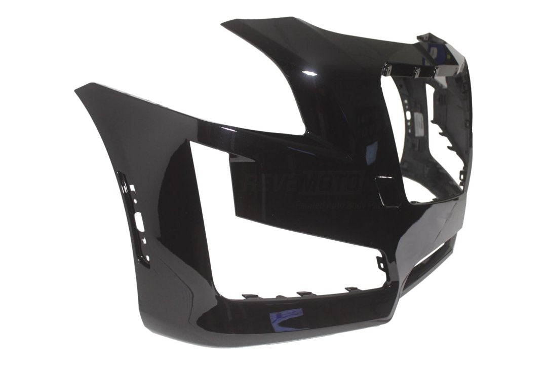 2014-2017 Cadillac CTS Front Bumper Painted (WITHOUT: Pre-Cash and Park Assist Sensor Holes) Black (WA8555) 84033411 ReveMoto Replacement Painted Car Parts Painted Auto Parts