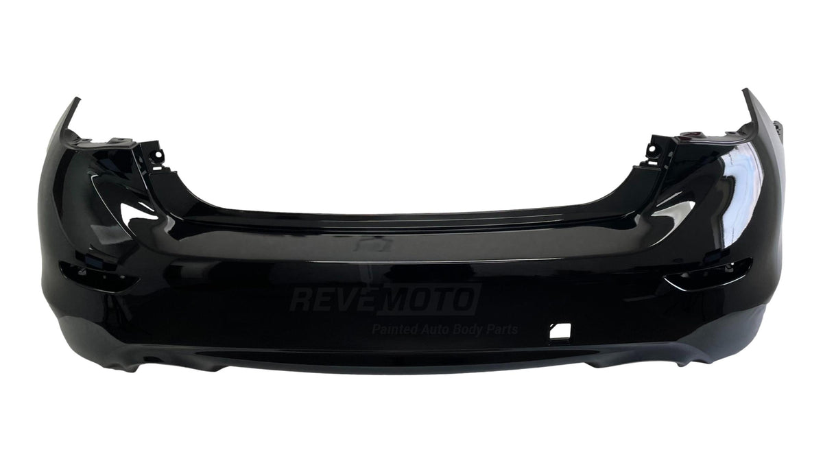 24632 - 2014-2017 Infiniti Q50 Rear Bumper Painted Black Obsidian (KH3) 850224GA0H IN1100152