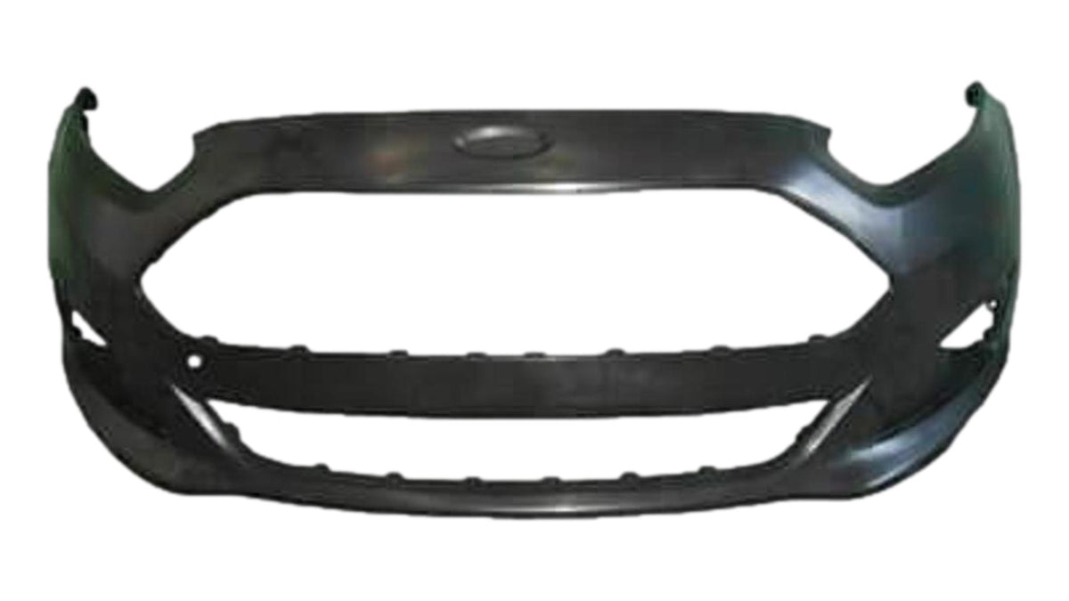 2014-2019 Ford Fiesta Front Bumper Painted| Absolute Black (G1) | Hatchback/Sedan | WITHOUT: Rocker Molding Kit | D2BZ17757AB FO1000693