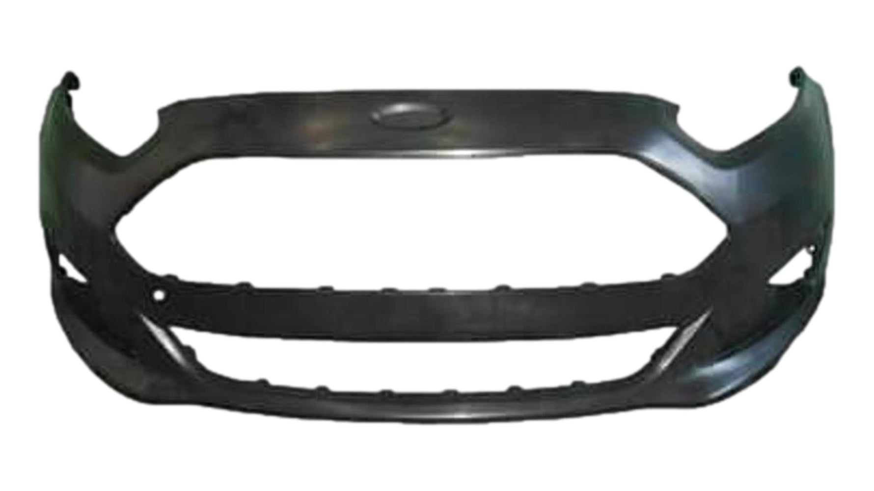 2014-2019 Ford Fiesta Front Bumper Painted| Absolute Black (G1) | Hatchback/Sedan | WITHOUT: Rocker Molding Kit | D2BZ17757AB FO1000693