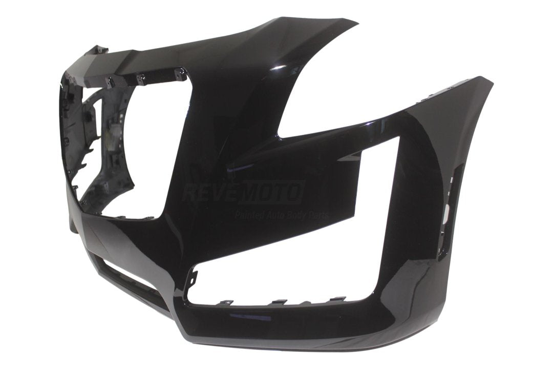 2014-2019 Cadillac CTS Front Bumper Painted (WITHOUT: Collision Alert and Park Assist Sensor Holes) Black (WA8555) 84033411 GM1000956 ReveMoto Replacement Painted Car Parts Painted Auto Parts - side c