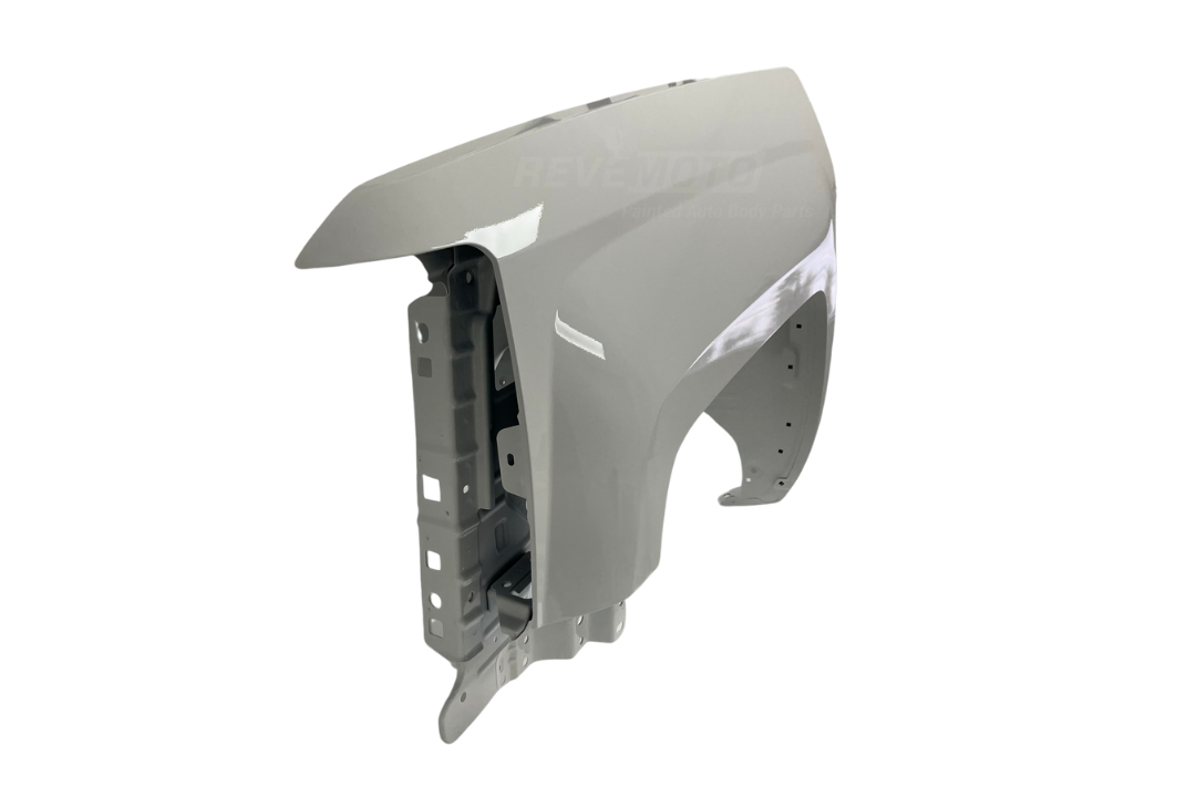 2014-2019 Chevrolet Silverado Fender Painted (1500 | Driver-Side) Olympic White (WA8624) 23303551 GM1240385 ReveMoto Painted Auto Parts Replacement 