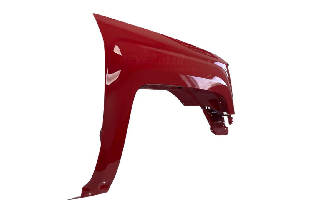2014-2019 Chevrolet Silverado Passenger-Side Fender Painted Pull Me Over Red WA130X 84214215 GM1241385 ReveMoto Painted Auto Parts Replacement 