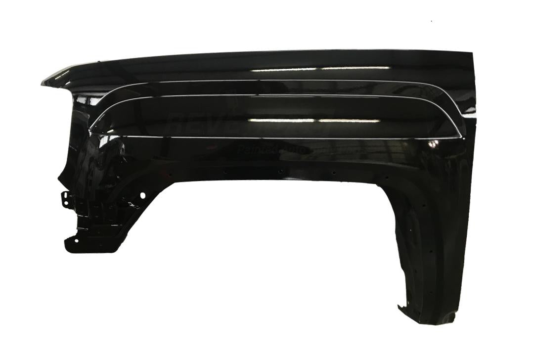 2014-2019 GMC Sierra Fender Painted (1500 | Aftermarket) Black (WA8555) 23303550 GM1240387 ReveMoto Painted Auto Parts Replacement 