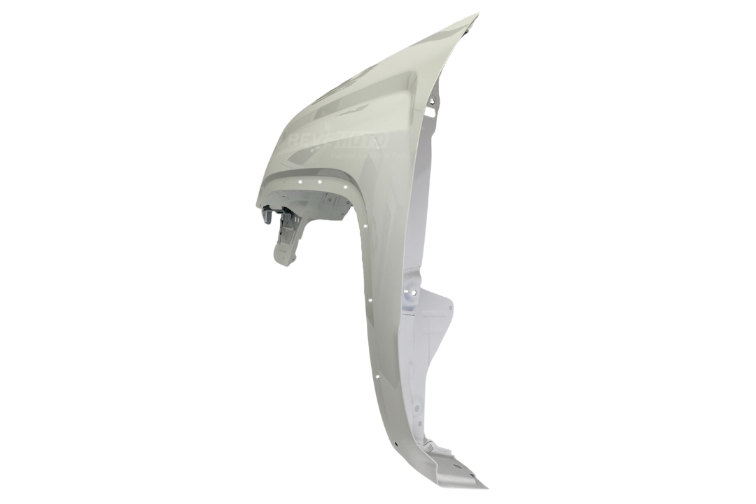 2014-2019 GMC Sierra Fender Painted (1500 | Aftermarket) Olympic White (WA8624) 23303550 GM1240387 ReveMoto Painted Auto Parts Replacement 