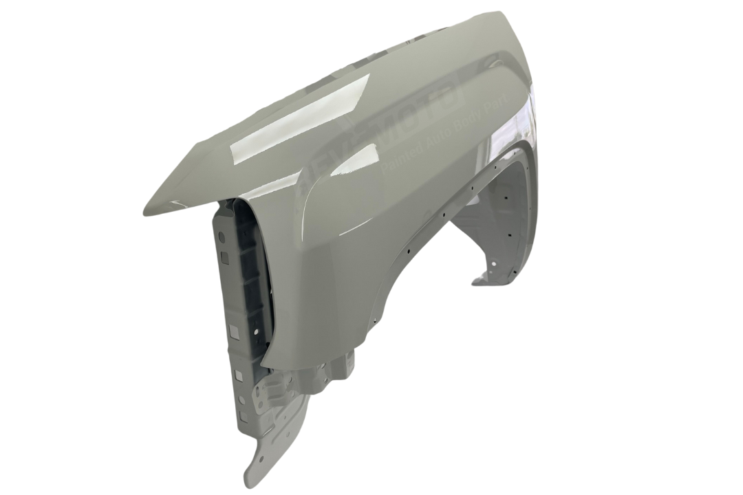 2014-2019 GMC Sierra Fender Painted (1500 | OEM) Olympic White (WA8624) 23303550 ReveMoto Painted Auto Parts Replacement 