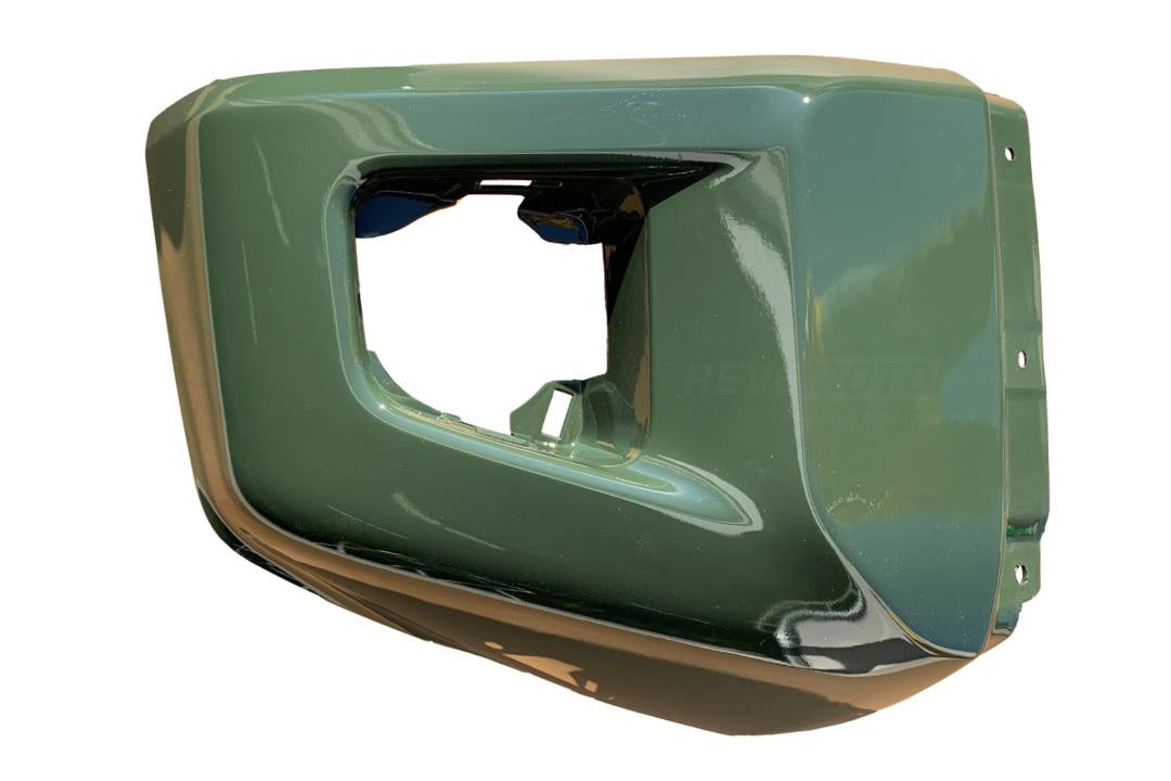 2014-2021 Toyota Tundra Front Bumper End Cap Painted (Aftermarket) Dark Green (6V7) 521120C080 TO1005182 ReveMoto Painted Auto Parts Replacement