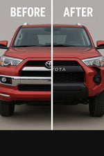 2014-2024 Toyota 4Runner Limited Edition Converted to TRD PRO Front Bumper Before and After