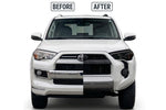 2014-2024 Toyota 4Runner Limited Edition Converted to TRD PRO Front Bumper Before and After Dark  Blizzard white (070)