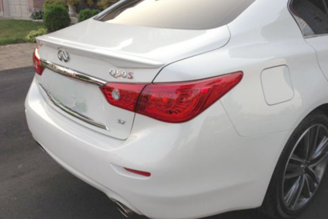 2014-2015 Infiniti Q50 Lip-Mount Spoiler Painted 14002 Spoiler Replacement Painted Car Parts Painted Auto Parts