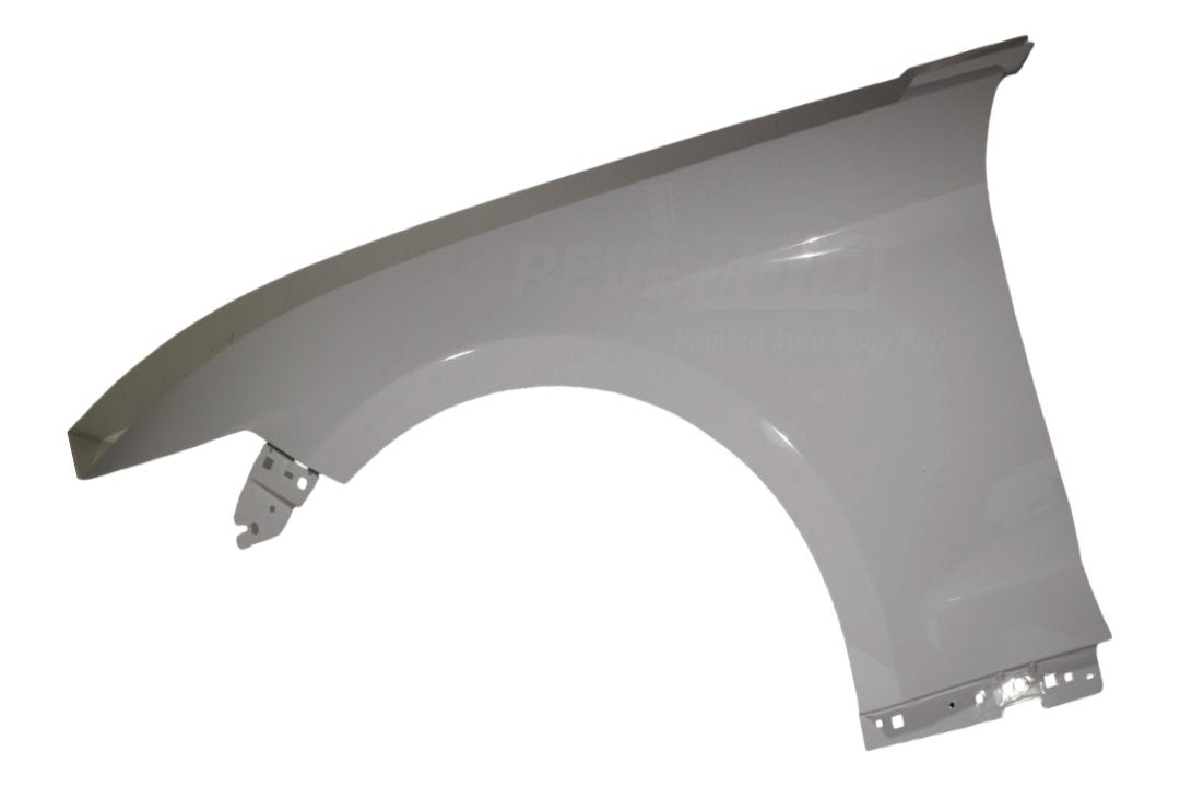 2015-2017 Ford Mustang Fender Painted (Base; Except GT Model) Left, Driver-Side Oxford White (YZ) FR3Z16006A FO1240296 ReveMoto Painted Auto Parts Replacement