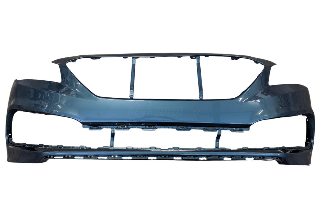 2015-2017 Hyundai Sonata Front Bumper Painted (Sport Models) Nouveau Blue Metallic (XU8) 86511C2300 HY1000211 ReveMoto Painted Auto Parts Replacement 
