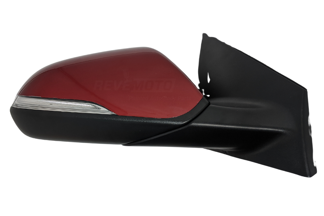 2015-2017 Hyundai Sonata Side View Mirror Painted (WITH: Heat, Turn Signal Light | WITHOUT: Blind Spot Detection) Venetian Red Metallic (TR2) 87620C2010 HY1321204 