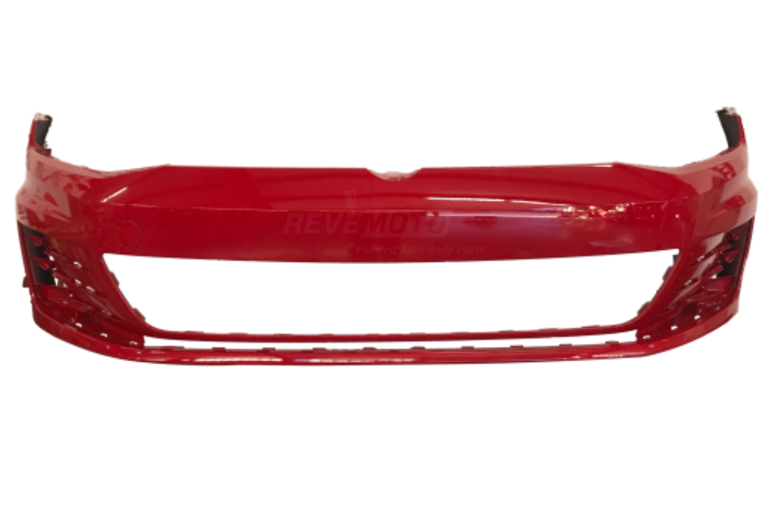 2015-2017 Volkswagen GTI Front Bumper Painted Tornado Red (LY3D) 5GM807217HGRU VW1000209 ReveMoto Painted Auto Parts Replacement