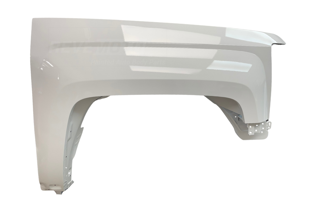 2015-2019 Chevrolet Silverado Fender Painted 2500/3500 
Olympic White (WA8624) 84214215 GM1241385 ReveMoto Painted Auto Parts Replacement 