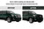 2015-2020 Cadillac Escalade Gloss Black Front End Sport Conversion Kit - 3-Piece De-Chrome Upper Grille Hood Brow and Lower Bumper Molding Upgrade