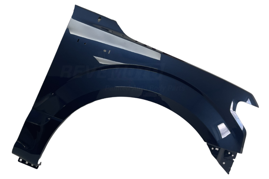 Painted Fender for 2015-2020 Ford F150 (Right; Passenger-Side) Blue Jeans Metallic (N1) JL3Z16005A FL3Z16005A VL3Z16005B ReveMoto Painted Auto Parts Replacement