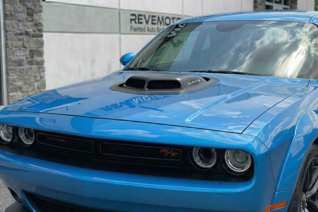 2015-2023 Dodge Challenger Hood Painted Ocean Blue Metallic PBM 68261379AD
