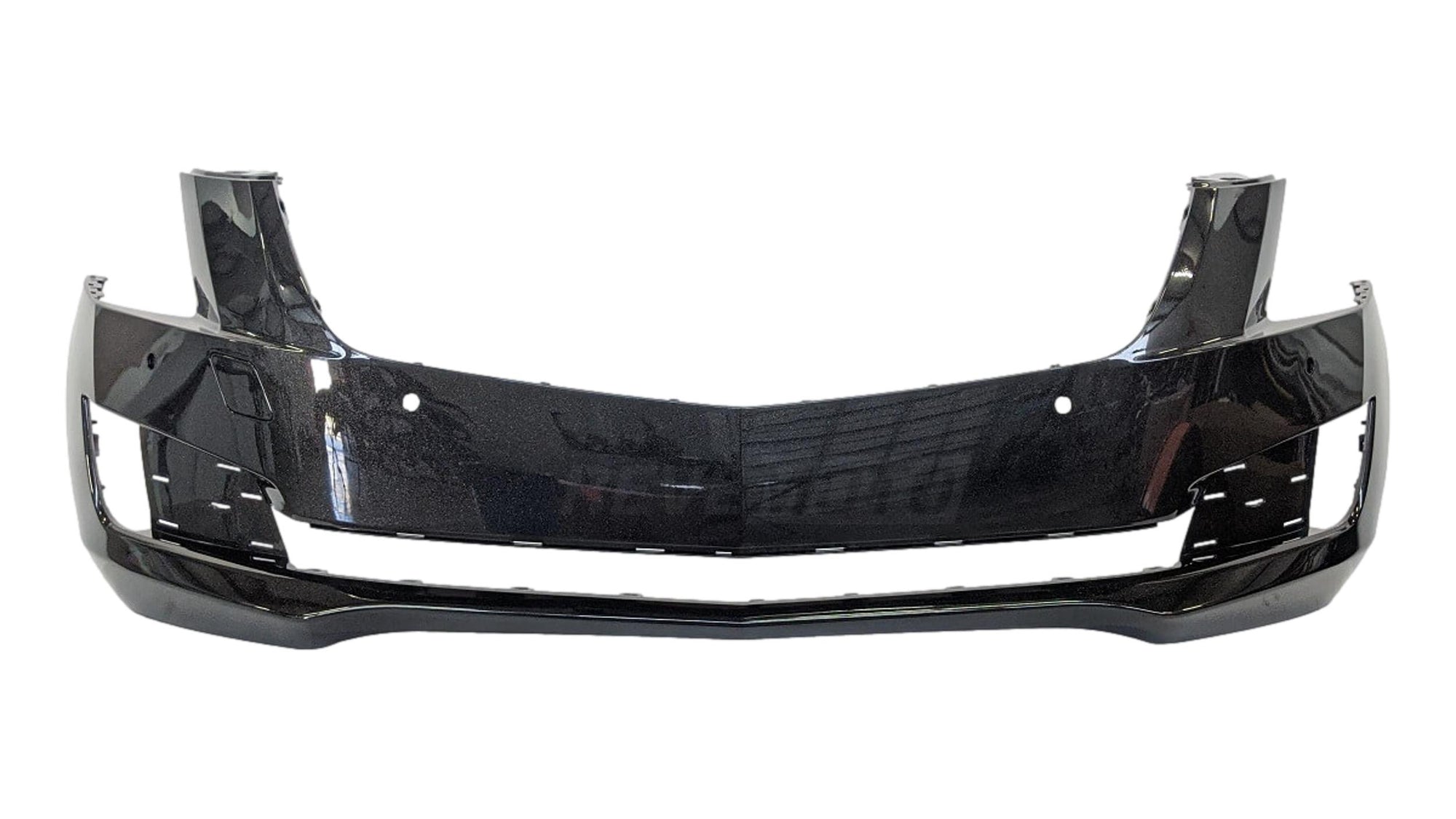 2015-2019 Cadillac ATS Front Bumper Painted Black Diamond Tricoat (WA815T) _With Park Assist Sensor Holes; Without Adaptive Cruise Coupe 23446060 GM1000987