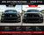 2015–2017 Ford Mustang to GT500 Style Front Bumper Conversion Kit (Painted to Match, Ready to Install) - Before and After Image