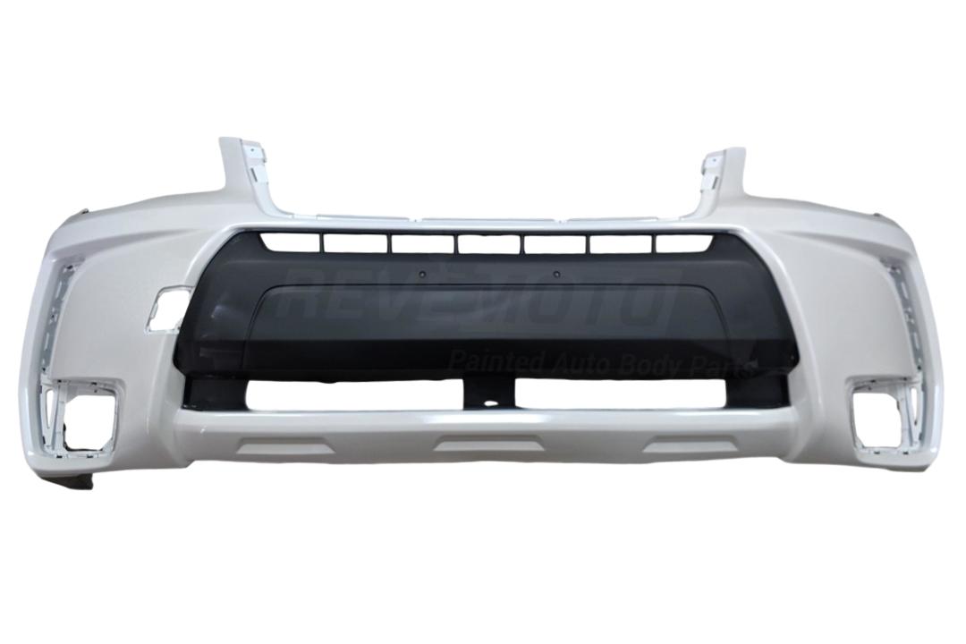2014-2018 Subaru Forester Front Bumper Painted (2.0 Turbo Models)_Premium, Touring Models | Textured Center Area_Satin_White_Pearl_37J_ 57704SG021_ SU1000174