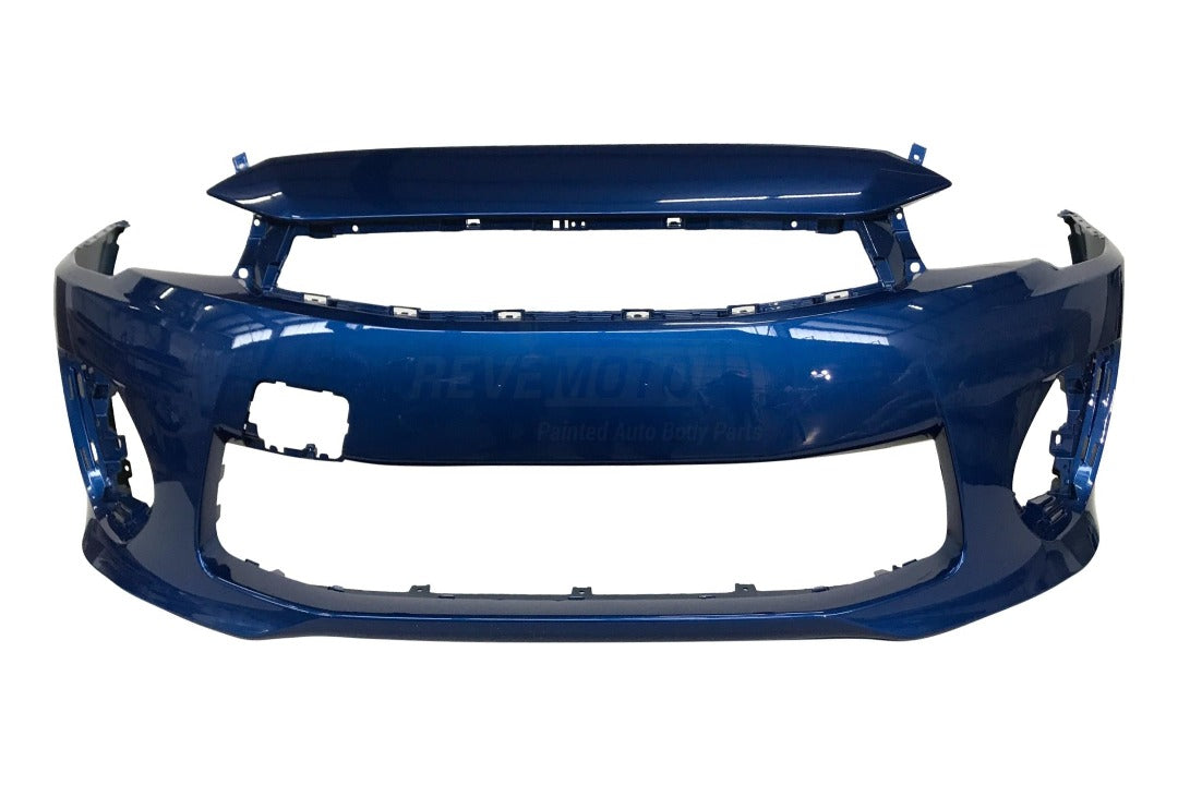 2016-2017 Mitsubishi Lancer Front Bumper Painted Octane Blue Pearl (D06) 6400H438 MI1000342 ReveMoto Painted Auto Parts Replacement
