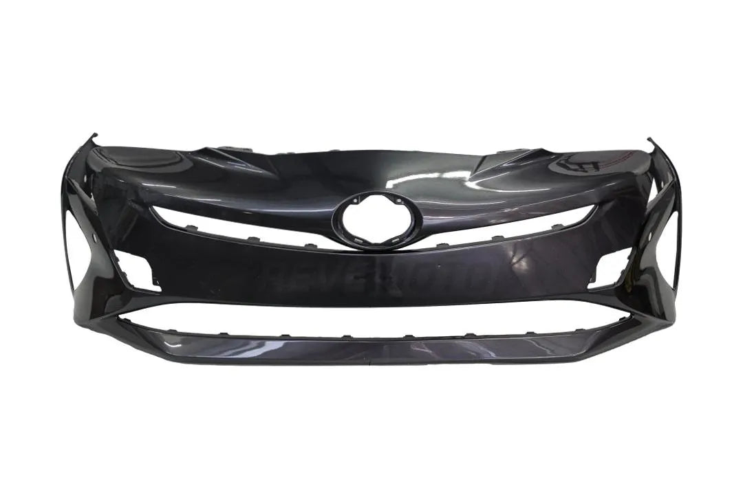 2016-2018 Toyota Prius Front Bumper Cover Painted Magnetic Gray Metallic (1G3) WITH Park Assist Sensor Holes 5211947964 TO1000419 ReveMoto Painted Auto Body Parts