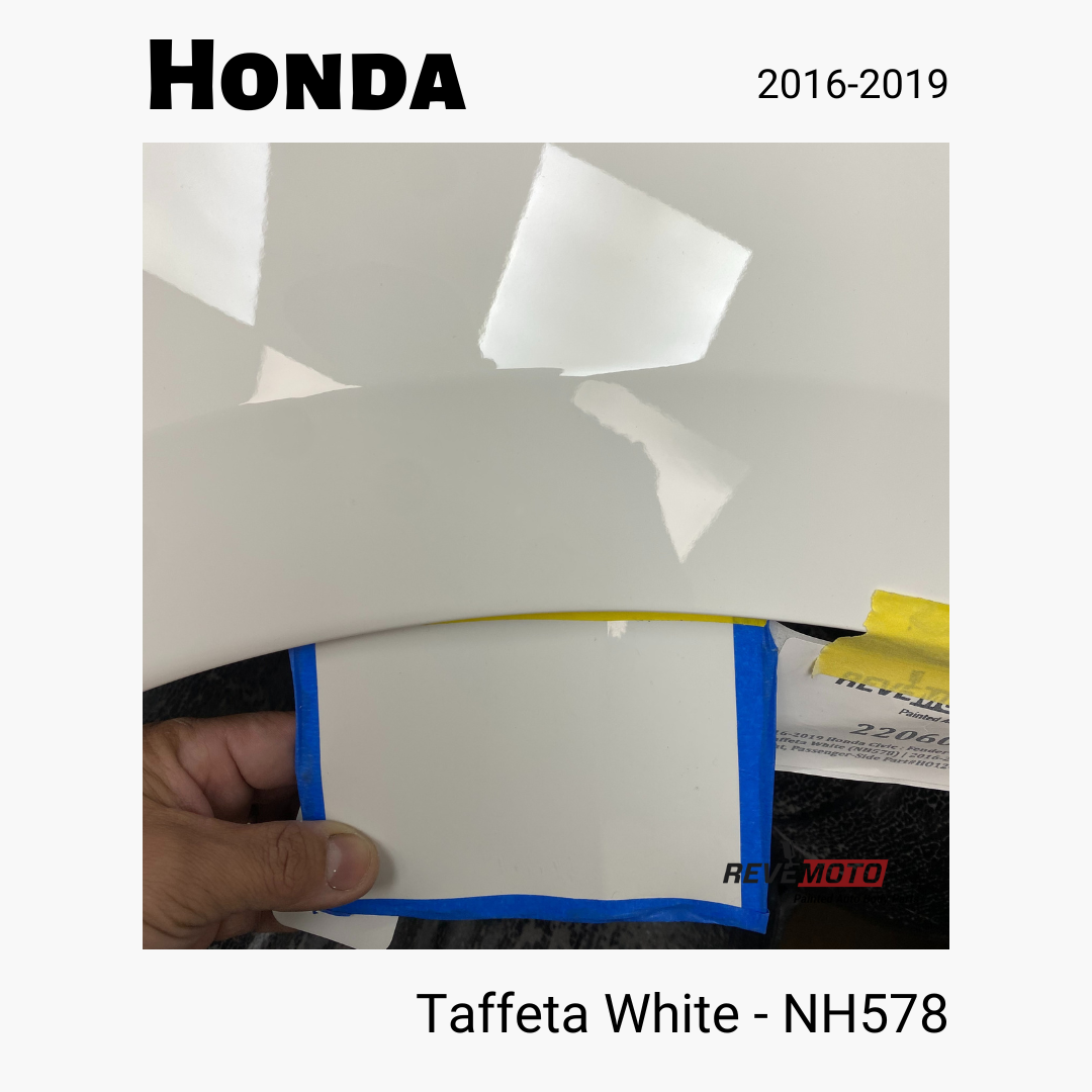 2016-2019 Honda Taffeta White (NH578) Paint Code - ReveMoto Custom Paint Match