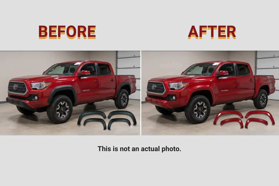 2024-2026 Toyota Tacoma Fender Flare Painted (SR5/TRD Pro | Set of 4)