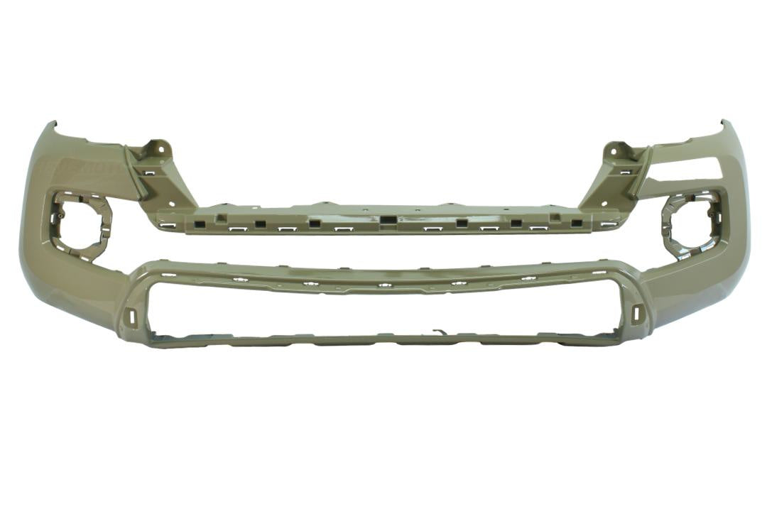 2016-2023 Toyota Tacoma Front Bumper Painted Beige Quicksand (4V6) 5211904907 TO1000414 ReveMoto Painted Auto Parts Replacement 