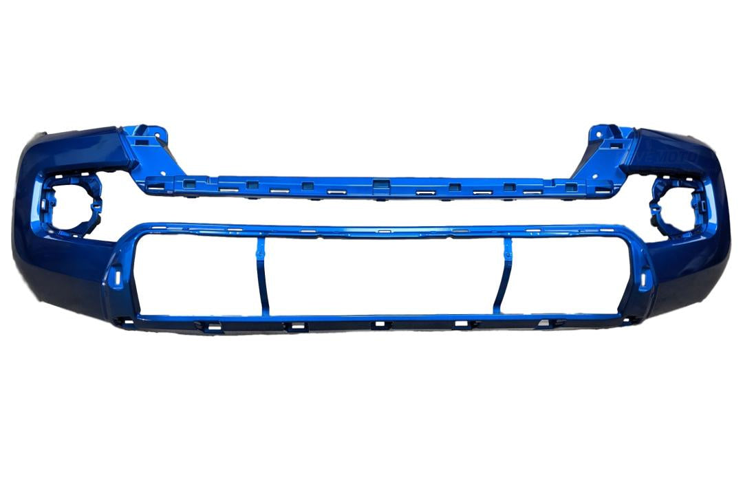 2016-2023 Toyota Tacoma Front Bumper Painted Blazing Blue Metallic (8T0) 5211904907 TO1000414 ReveMoto Painted Auto Parts Replacement 