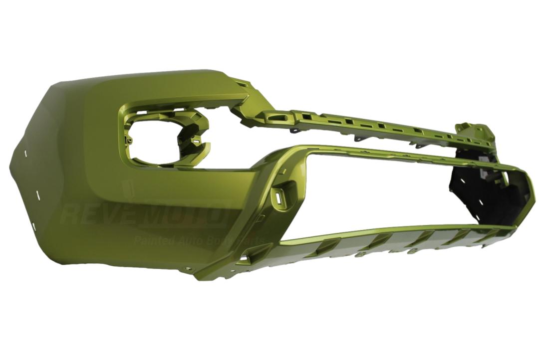 2016-2023 Toyota Tacoma Front Bumper Painted Electric Lime Effect (588) 5211904907 TO1000414 ReveMoto Painted Auto Parts Replacement 