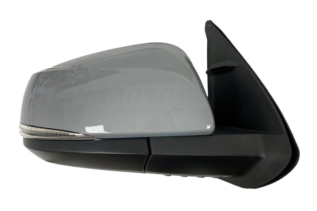 2016-2023 Toyota Tacoma Side View Mirror Painted (Passenger-Side | WITHOUT: Blind Spot Detection) Cement Gray Metallic (1H5) 8791004230_TO1321349 ReveMoto Painted Auto Body Parts