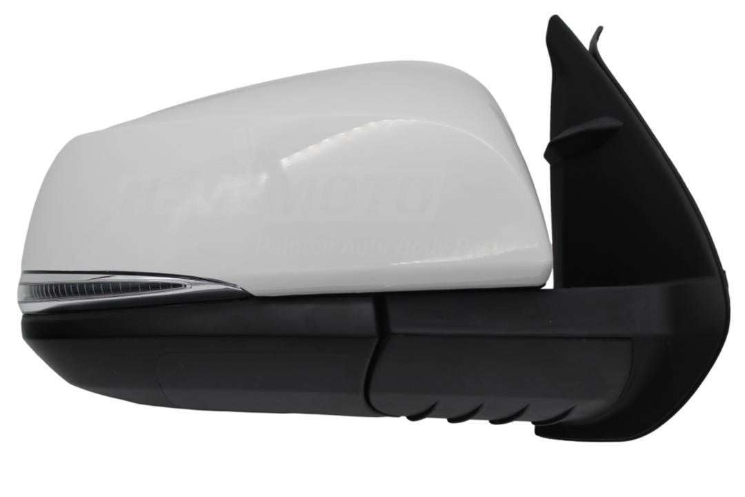 2016-2023 Toyota Tacoma Side View Mirror Painted (Passenger-Side | WITHOUT: Blind Spot Detection) Super White 2 (040) 8791004230_TO1321349 ReveMoto Painted Auto Body Parts