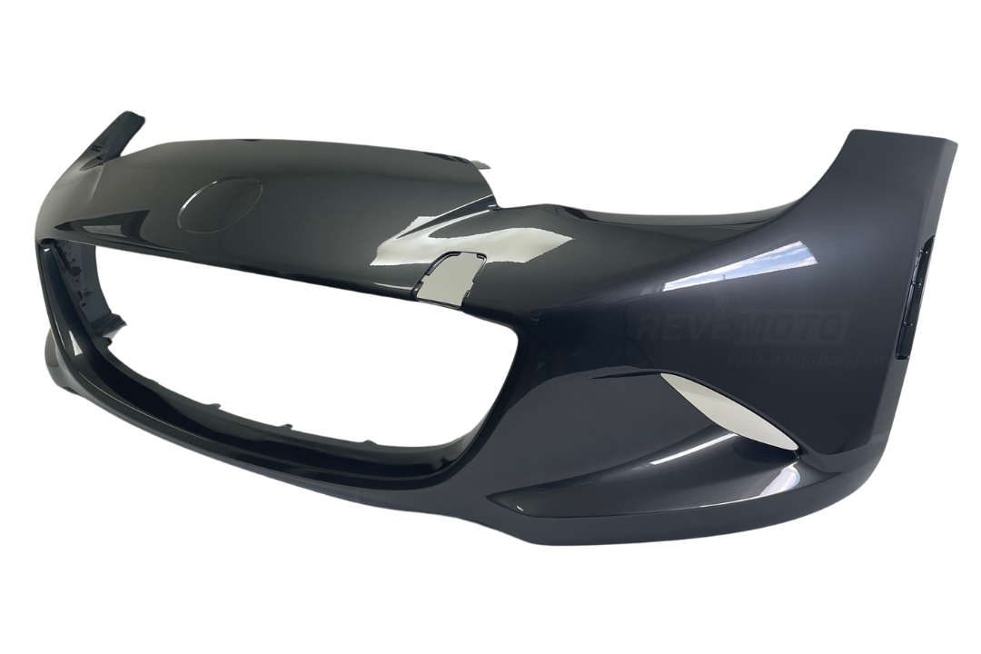 2016-2024 Mazda MX-5 Miata Front Bumper Painted Machine Gray Metallic (46G) N2Y15003XA6D/N2Y15003XABB MA1000243 ReveMoto Painted Auto Parts Replacement 