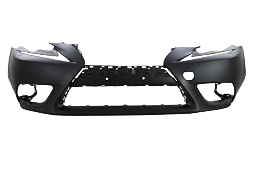 2016 Lexus IS300 Front Bumper Painted (Sedan) WITH: HL Washer Holes | WITHOUT: F-Sport Package, Park Assist Sensor Holes (Except C) 521195E905 LX1000264 ReveMoto Painted Auto Parts Replacement