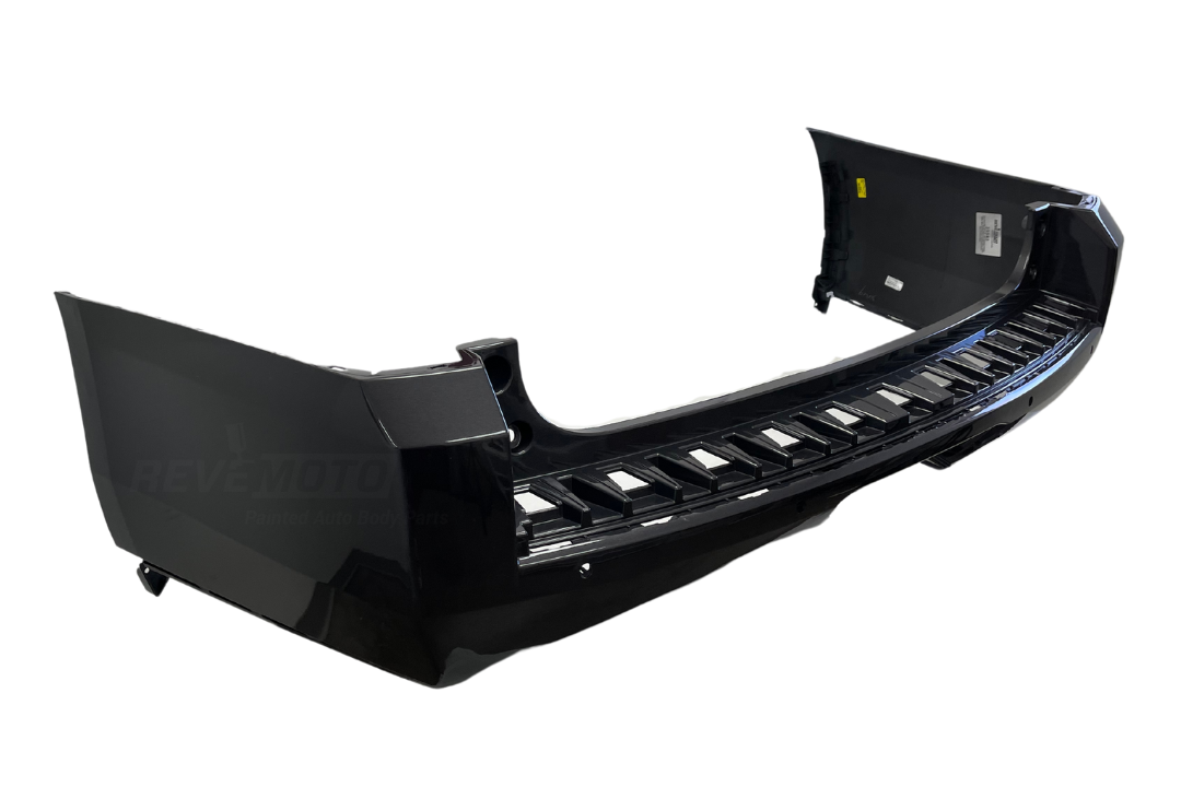 2017-2019 GMC Yukon XL Rear Bumper Painted Iridium Gray Metallic (WA121V) 84335283 GM1100A32 ReveMoto Painted Auto Parts Replacement 