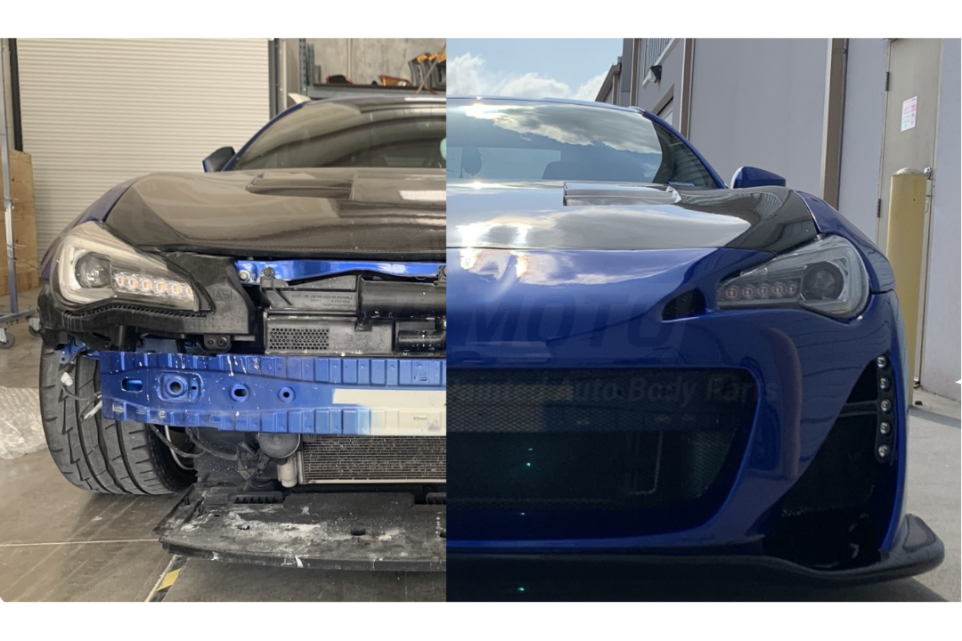 2017-2020 Subaru BRZ Front Bumper Painted - Before and After - ReveMoto Painted Auto Body Parts