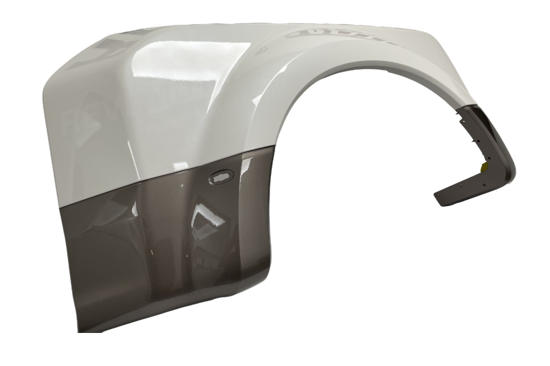 2017-2022 Ford F250 Rear Quarter Panel Painted (8 Foot Box), 2 Tone White Platinum Pearl (UG)/Stone Gray Metallic (D1) HC3Z16313APTM