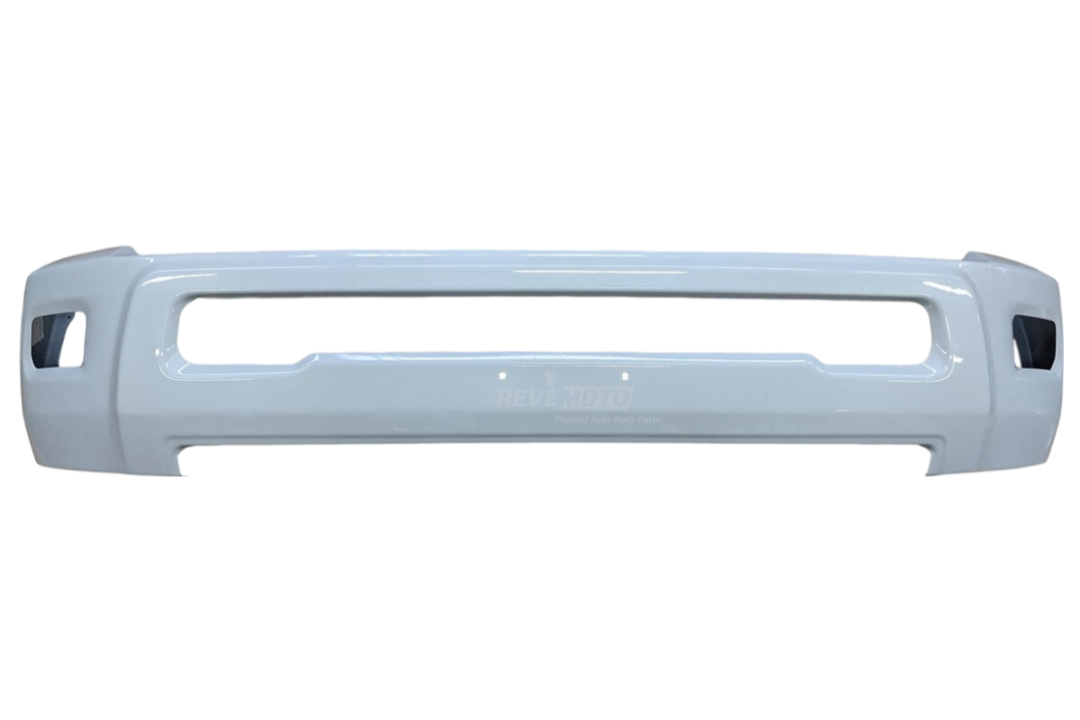 2017 Dodge Ram Front Bumper Face Bar Painted, Bright White (PW7), 2500_3500, WITH Fog Light Holes_1MQ02TZZAB CH1002392